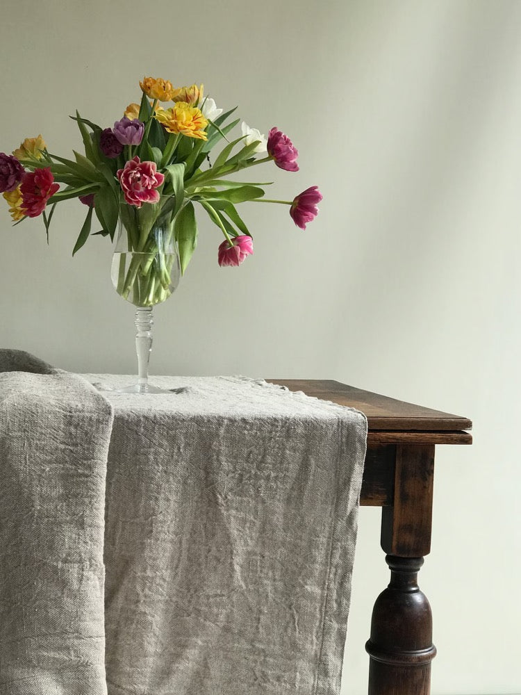 Linen Tablecloth,Rustic Thick large rectangle tablecloth, basket weave linen, square tablecloth, Brocante tablecloth, country, outdoor