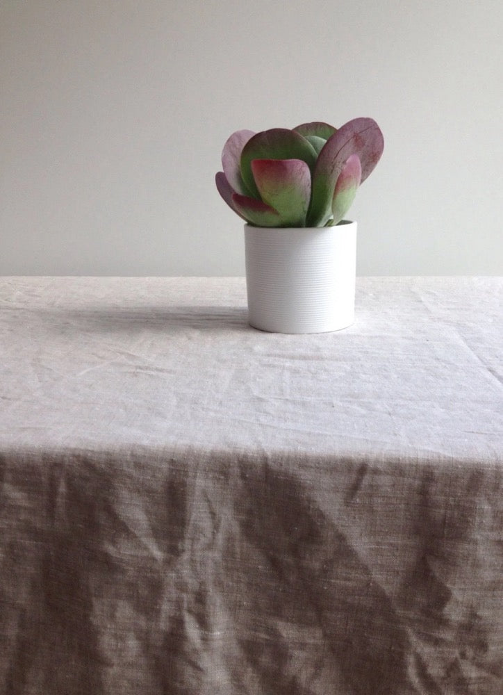 Extra wide linen tablecloth 90 x 85" (230x215cm) from sturdy natural linen Large linen tablecloth, large custom tablecloth, large rectangle
