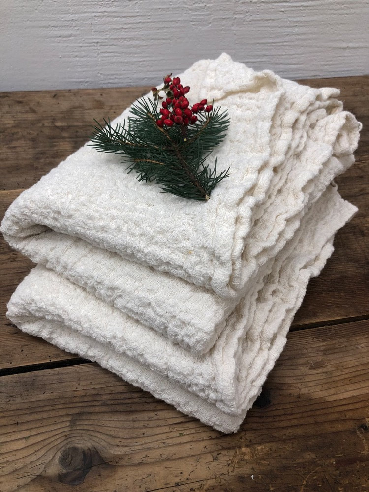 Creamy linen bath towel waffle, large towel, gift for men, bath towel for men, massage towel,woven towel, 100% linen towel